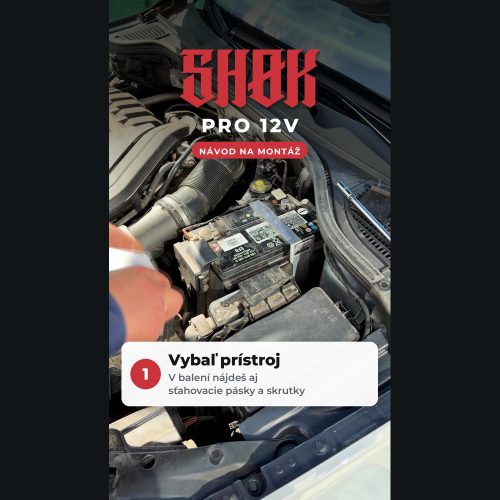 SHØK PRO 12V – návod na montáž (náhľad videa) Video: návod na montáž SHØK PRO 12V – zapojenie na autobatériu krok za krokom